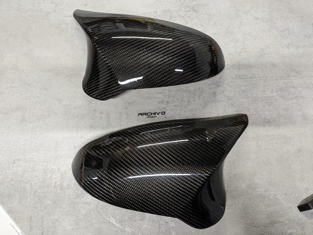 Genuine Carbon Fibre Wing Mirror Caps BMW F80 M3 F82 F83 M4 F87 M2 RHD