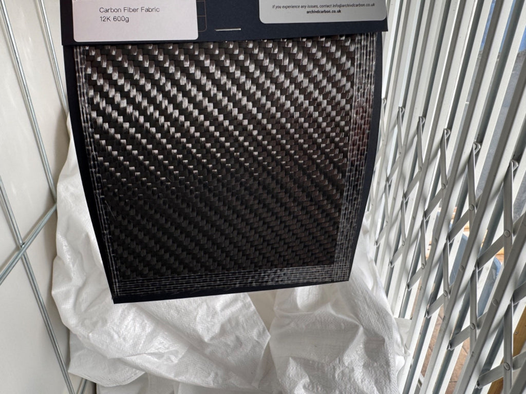 Carbon Fibre 12K 600g Heavyweight Cloth Fabric 1m x 1m