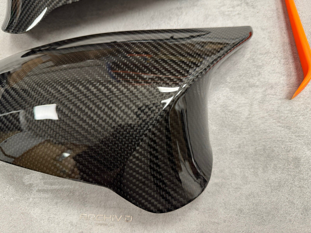 BMW M2 F87 M3 F80 M4 F82 Dry Carbon Fibre Wing Mirror Cover Caps RHD