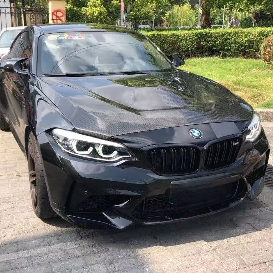 BMW 1 2 Series F20 F22 F87 M2 Carbon Fibre GTS Style Bonnet Hood Ceramic Coated