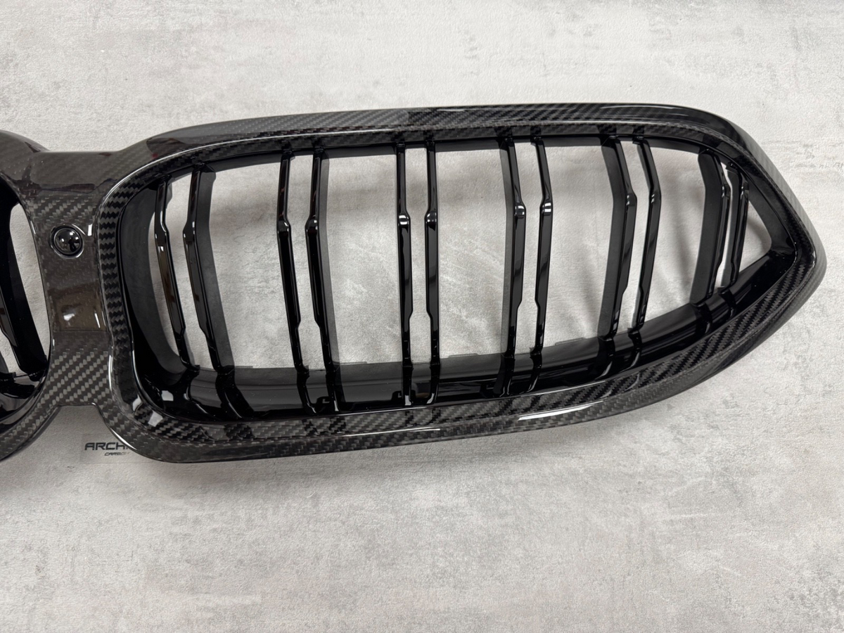 BMW M8 Dry Carbon Fibre Gloss Kidney Grill G15 G16 F91 F92 8 Series Grille