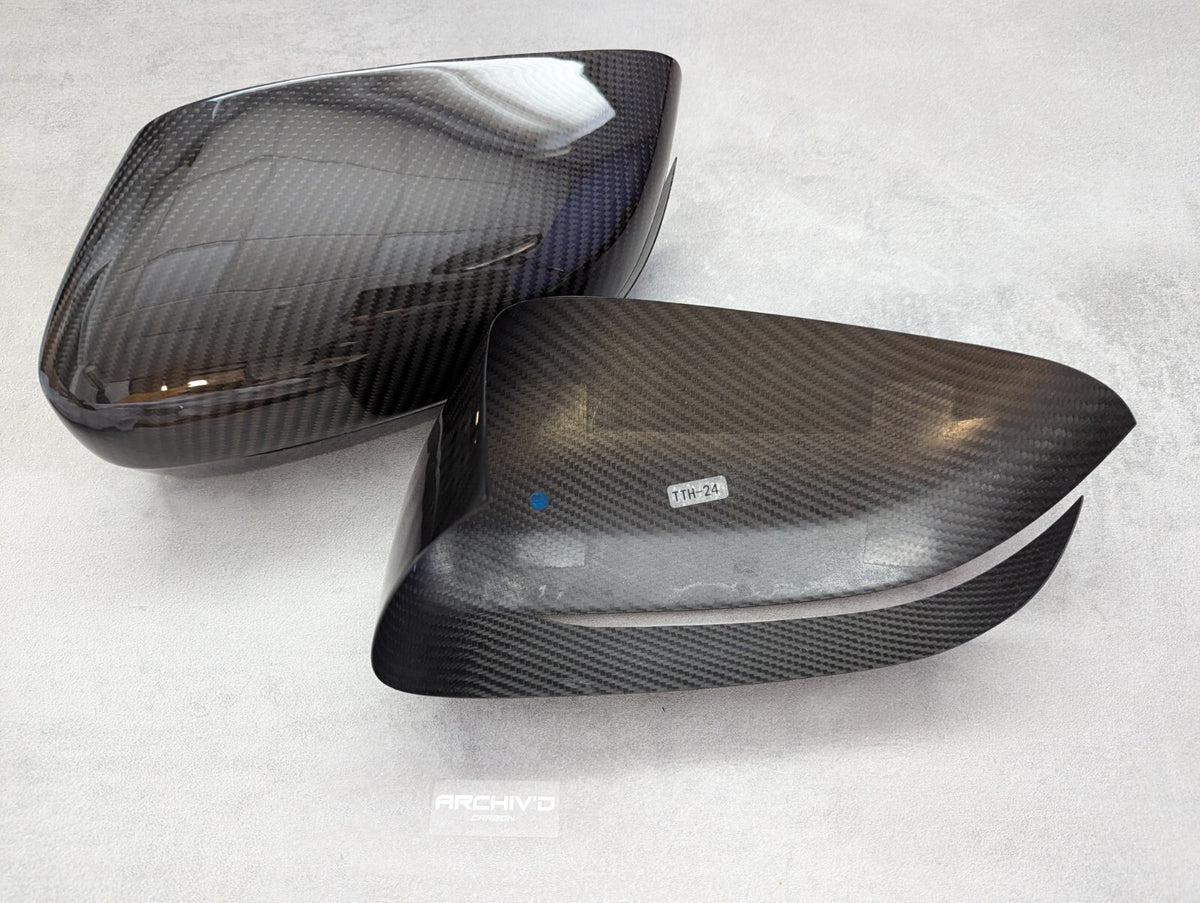 BMW G20 G22 G23 G30 Pre-Preg Carbon Fibre Side Wing Mirror Cover Caps RHD
