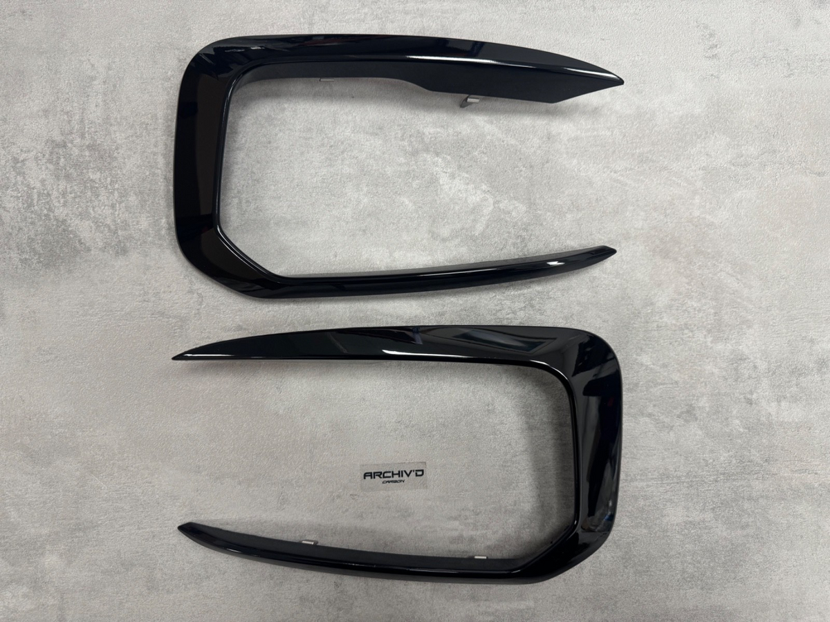 Front Bumper Gloss Black Canards Trim BMW M135i M140i F20 F21