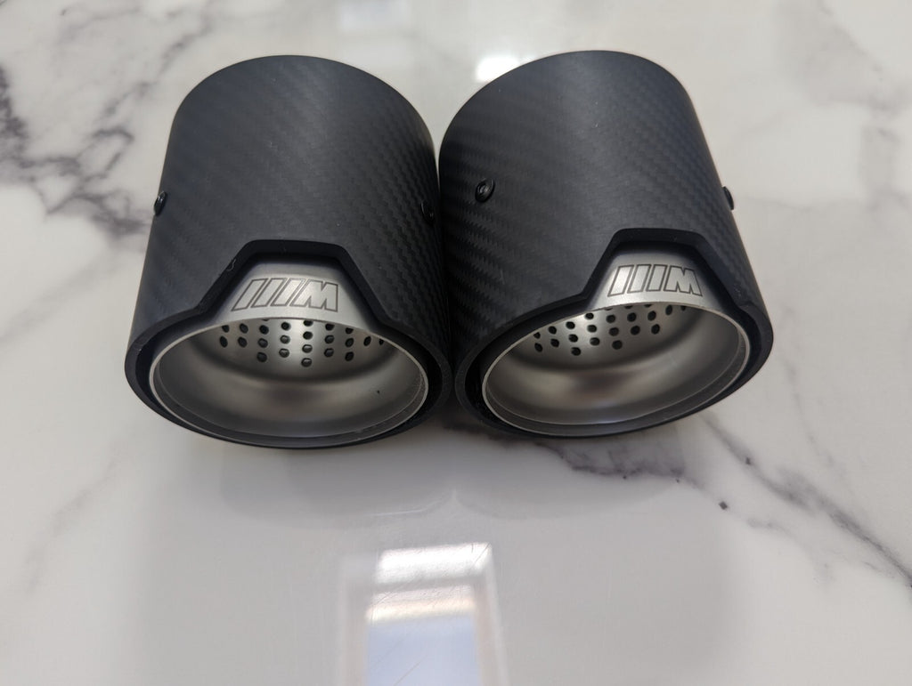 Carbon Fibre Exhaust Tips Matt BMW M135i M140i M235i M240i 340I