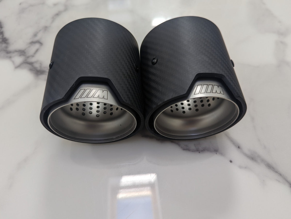Carbon Fibre Exhaust Tips Matt BMW M135i M140i M235i M240i 340I