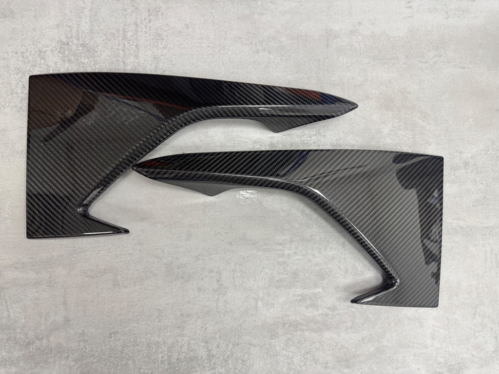 BMW M2 F87 Front Splitter Vent Canards Pre-Preg Dry Carbon Fibre