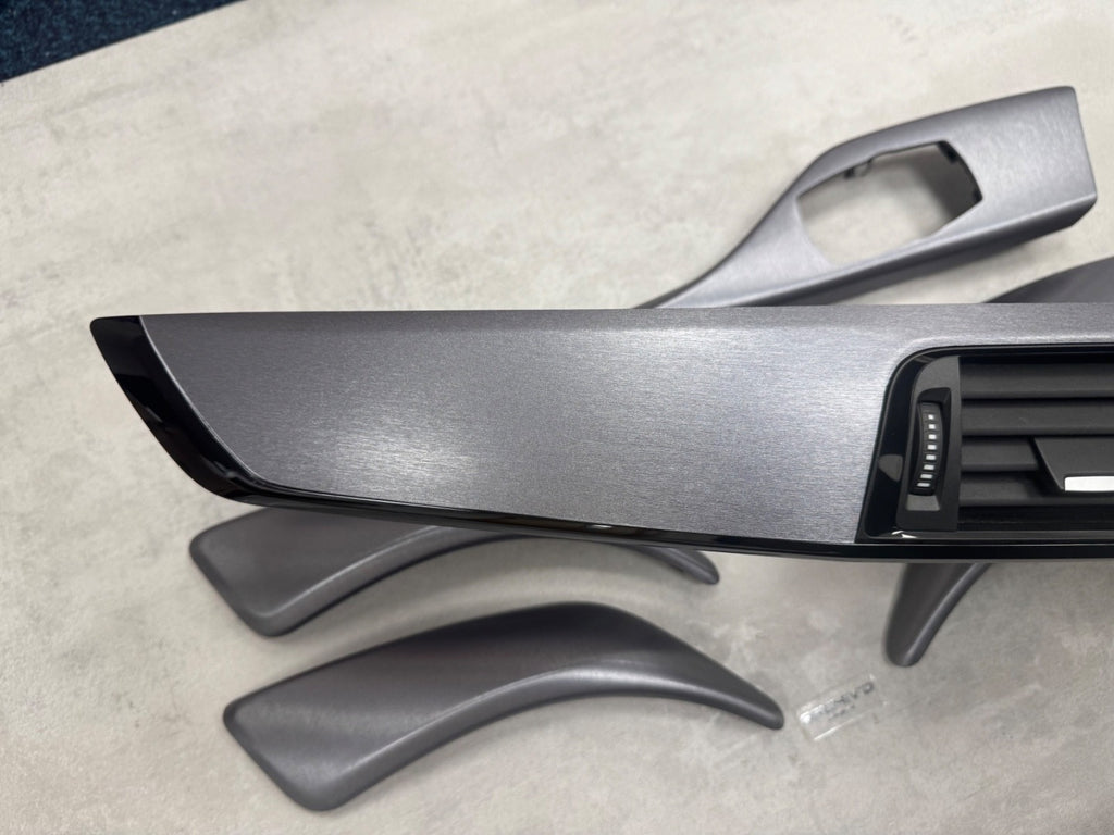 BMW 1 2 3 4 Series F20 F22 F87 Interior Dashboard Trim Brushed Steel Aluminium