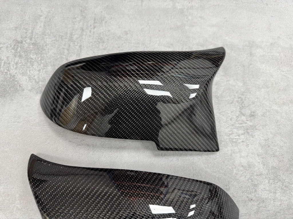 BMW 1 2 3 4 Series Carbon Fibre Gloss Mirror Cover Caps F20 F22 F30 F32 F87 M2