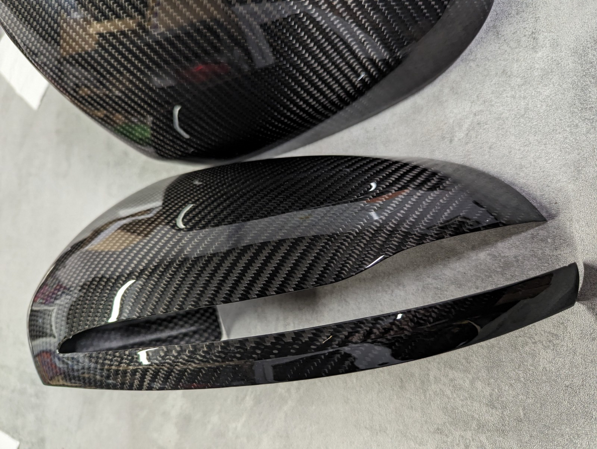 Mercedes Benz Wing Mirror Caps Genuine Dry Carbon Fibre Covers