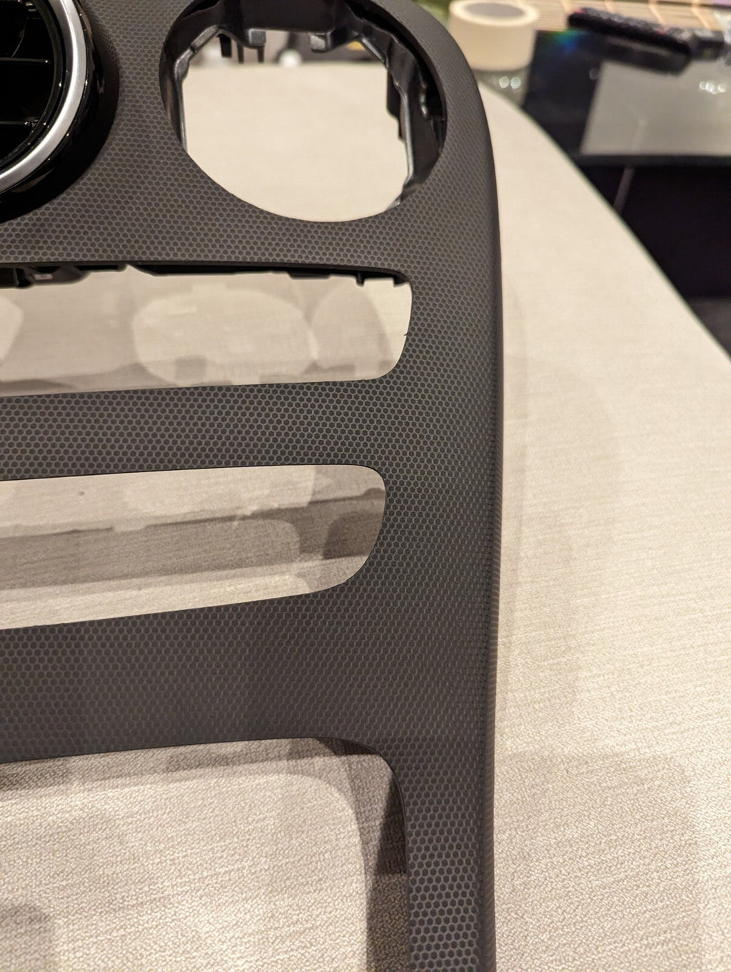 Mercedes-Benz C-Class W205 Center Console Trim Wrapping Service 3M Matrix Black