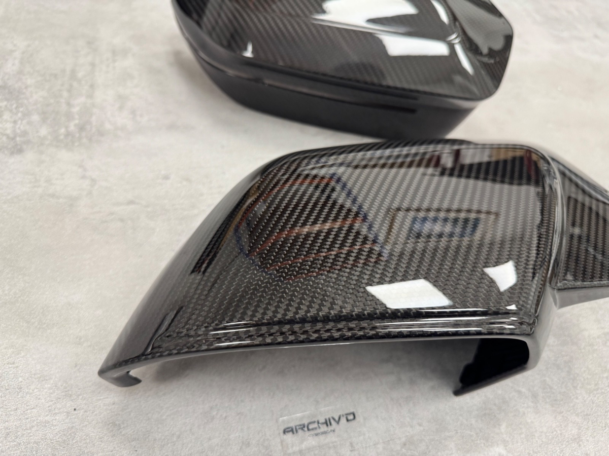 BMW M5 G90 Dry Carbon Fibre Mirror Cover Caps G60 G68 G70 G99 G45 G48