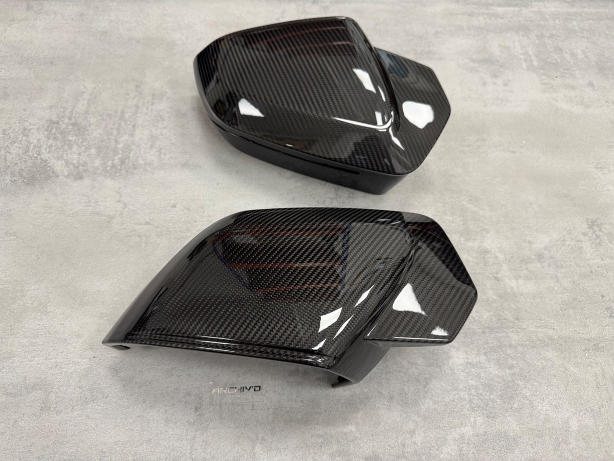 BMW M5 G90 Dry Carbon Fibre Mirror Cover Caps G60 G68 G70 G99 G45 G48