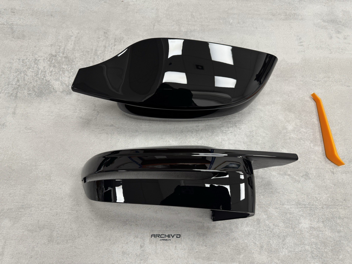 BMW 2 3 4 5 Series Gloss Black Wing Mirror Cover Caps G20 G22 G30 G42 RHD
