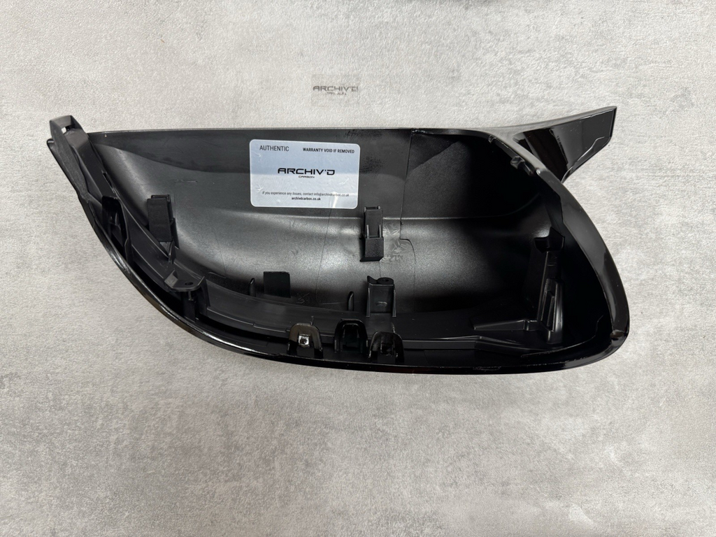 BMW G20 G30 M5 Style Gloss Black Wing Mirror Caps + Tinted Dynamic Indicators