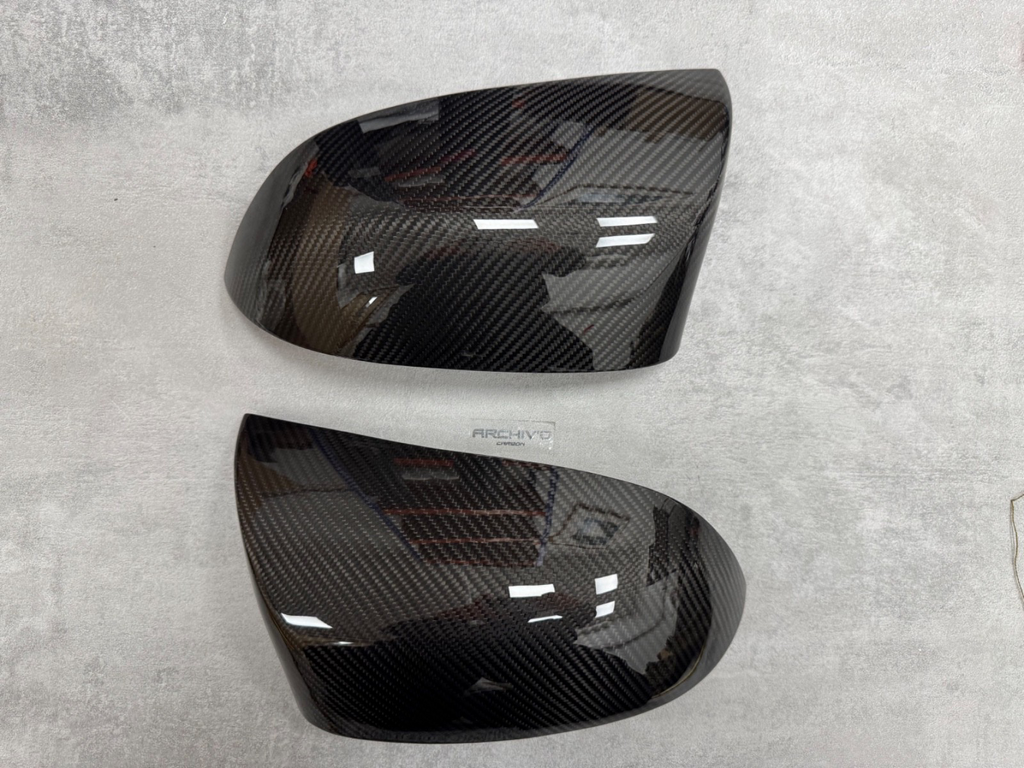 Real Carbon Fibre Side Mirror Mirror Cover Caps Stick On BMW F85 X5M F86 X6M