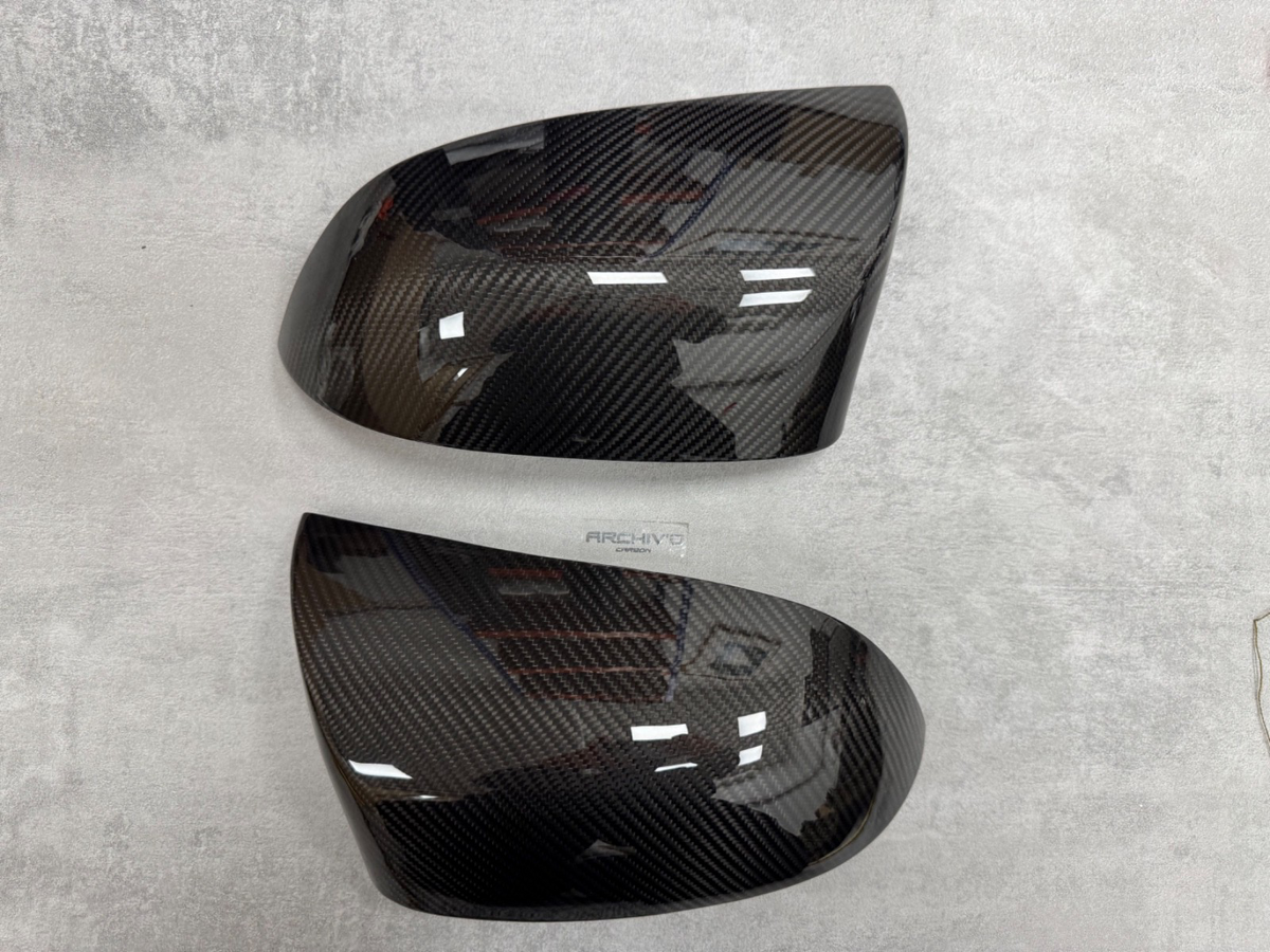 Real Carbon Fibre Side Mirror Mirror Cover Caps Stick On BMW F85 X5M F86 X6M