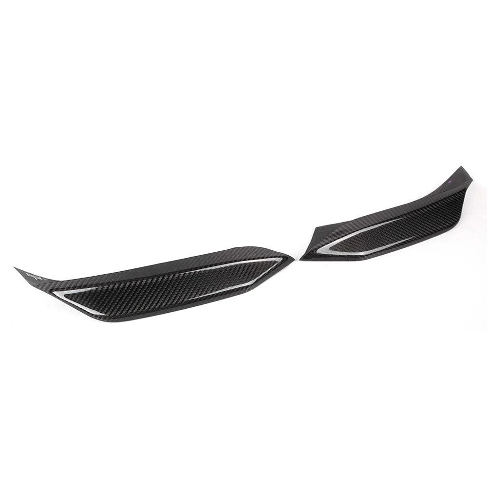 BMW F80 M3 F82 M4 Dry Carbon Fibre Front Bumper Upper Splitter Canards