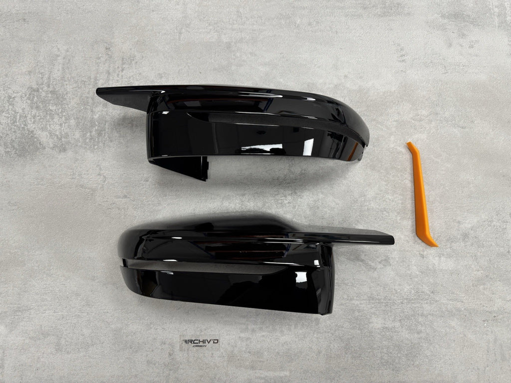 BMW 2 3 4 5 Series Gloss Black Wing Mirror Cover Caps G20 G22 G30 G42 RHD